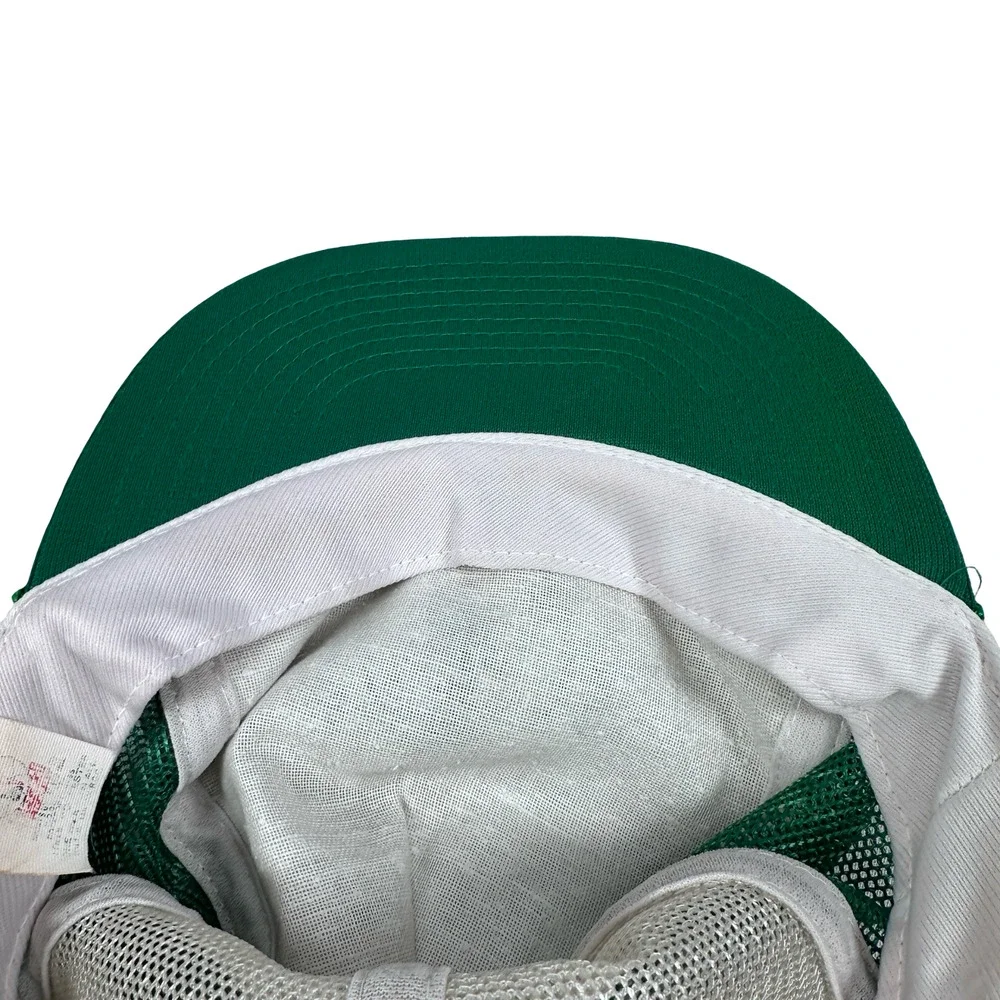 Vintage‎ Supercap Boston Celtics Mesh Rope Trucker SnapBack Hat Green White 80s